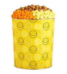 Smiley Dot Popcorn Tins