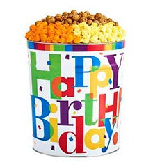 Big Happy Birthday Popcorn Tins